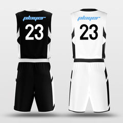 Cikers Sports Basketball Uniforms Origami - Custom Reversible Sublimated Basketball Jersey Set