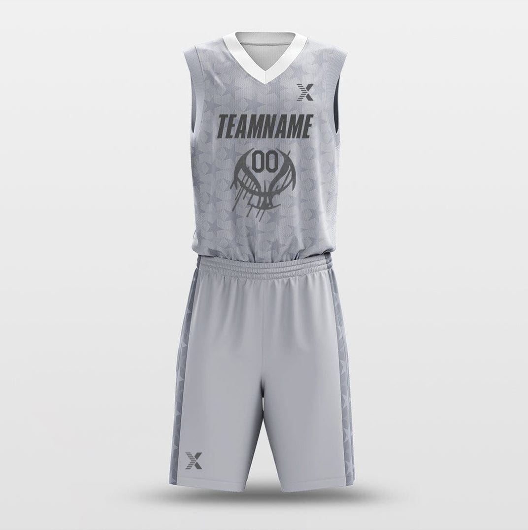 Cikers Sports Basketball Uniforms Overcast Sky - Customized Basketball Jersey Design Print