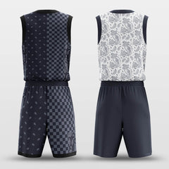 Cikers Sports Basketball Uniforms Paisley - Custom Reversible Basketball Jersey Set Sublimated