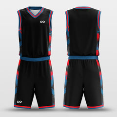 Cikers Sports Basketball Uniforms Pen Ink - Custom Sublimated Basketball Uniform Set