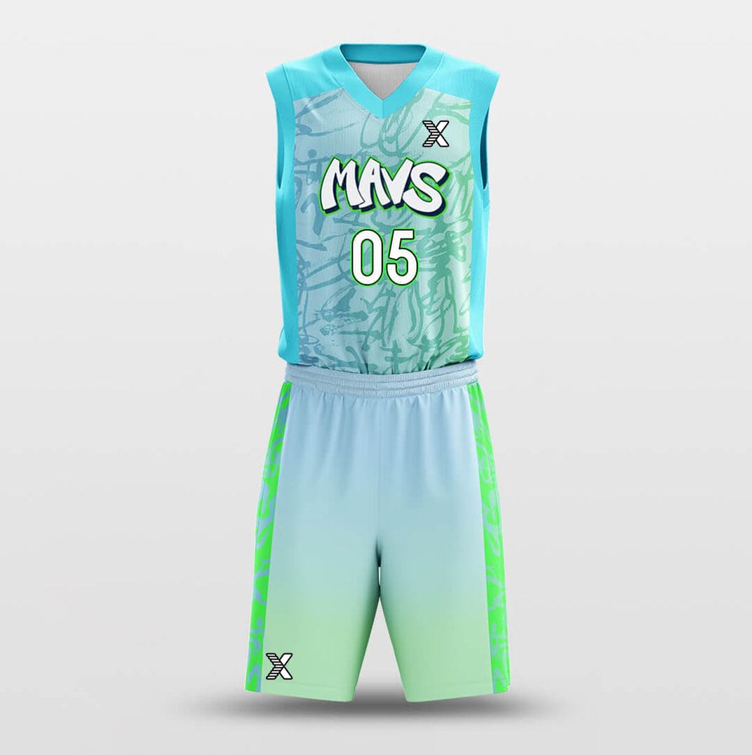 Cikers Sports Basketball Uniforms Popping Candy - Customized Sublimated Basketball Jersey Set