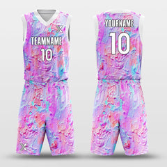 Cikers Sports Basketball Uniforms Purple / 2XS Colorful - Customized Basketball Jersey Set Sublimated BK160113S