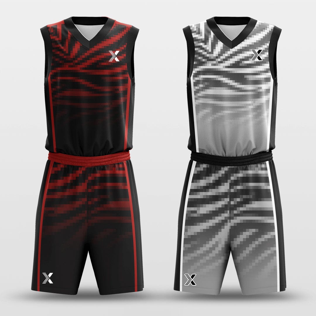 Cikers Sports Basketball Uniforms Refinement- Custom Reversible Basketball Jersey Set Sublimated