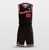 Cikers Sports Basketball Uniforms Rockets Black - Customized Basketball Jersey Design for Team