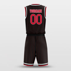 Cikers Sports Basketball Uniforms Rockets Black - Customized Basketball Jersey Design for Team