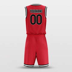 Cikers Sports Basketball Uniforms Rockets Red - Customized Basketball Jersey Design for Team