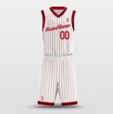Cikers Sports Basketball Uniforms Rockets White - Customized Basketball Jersey Design for Team