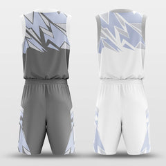 Cikers Sports Basketball Uniforms Saw Puzzle - Customized Reversible Basketball Jersey Set Design
