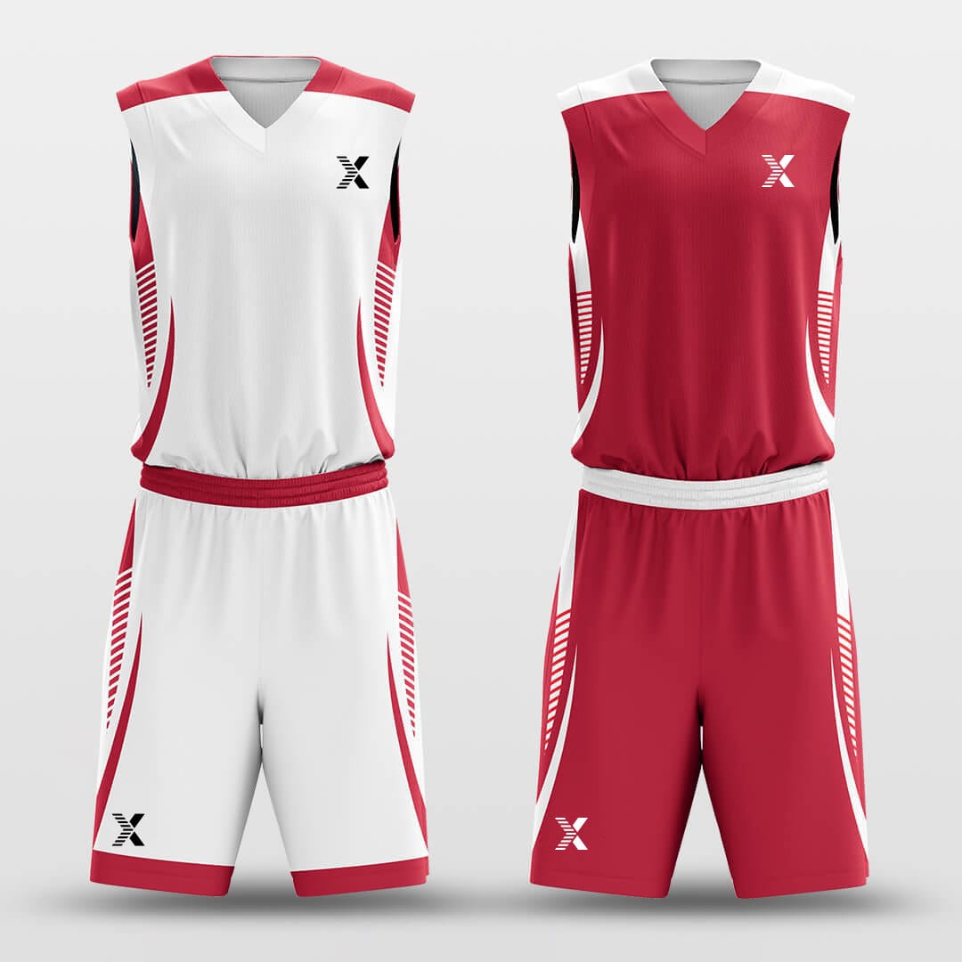 Cikers Sports Basketball Uniforms Serrated - Customized Reversible Basketball Jersey Set Design BK260610S