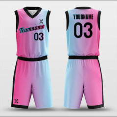 Cikers Sports Basketball Uniforms Setting Sun - Customized Basketball Jersey Design