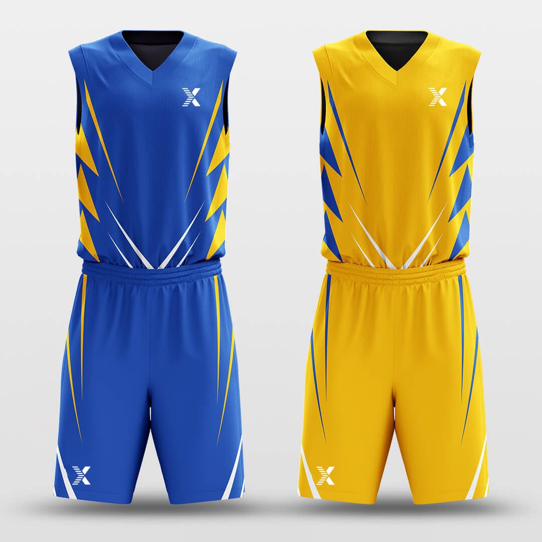 Cikers Sports Basketball Uniforms Sharp - Custom Reversible Basketball Jersey Set Sublimated BK260613S