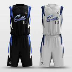 Cikers Sports Basketball Uniforms Shield - Customized Reversible Sublimated Basketball Uniforms