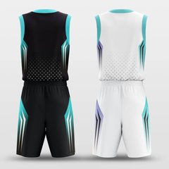 Cikers Sports Basketball Uniforms Starlight Battleship - Customized Reversible Basketball Jersey Set Design