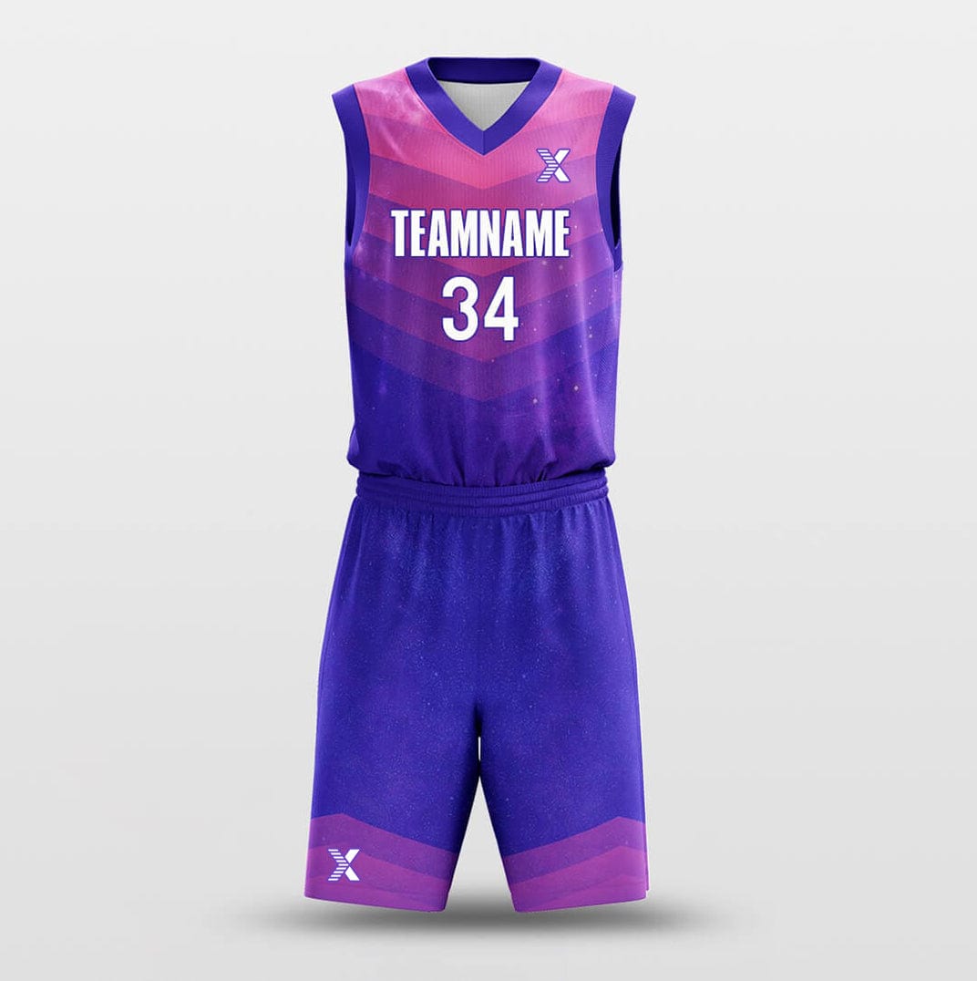 Cikers Sports Basketball Uniforms Starry Sky - Customized Basketball Jersey Set Design BK160118S