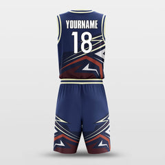 Cikers Sports Basketball Uniforms Strike - Customized Basketball Jersey Set Sublimated BK160112S