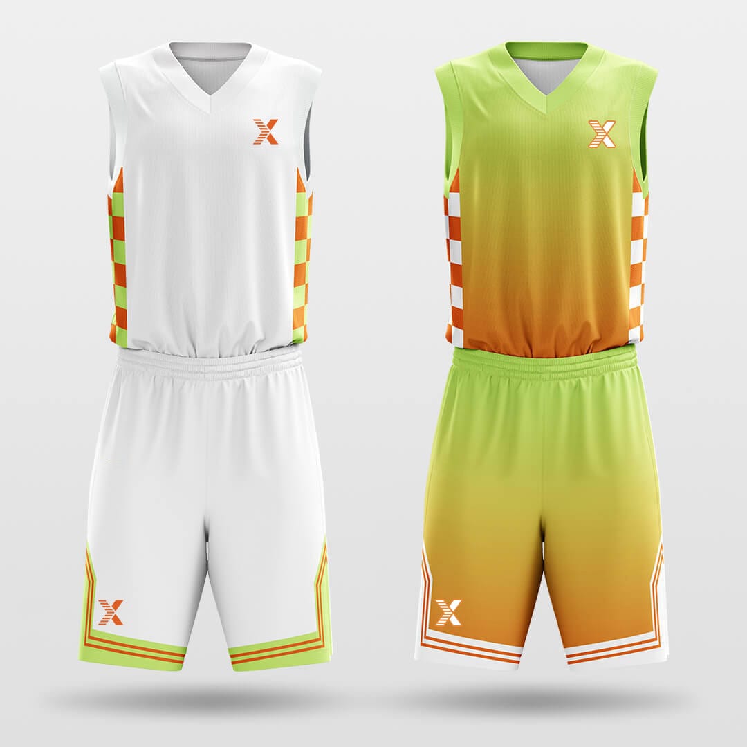Cikers Sports Basketball Uniforms Sunset - Custom Reversible Sublimated Basketball Jersey Set