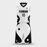 Cikers Sports Basketball Uniforms Tai Chi - Customized Basketball Jersey Set Sublimated BK160607S