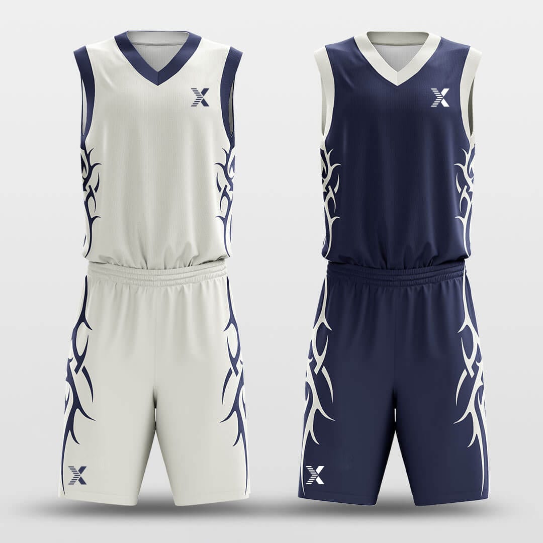 Cikers Sports Basketball Uniforms Thorns - Customized Reversible Basketball Jersey Set Design BK260116S