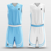 Cikers Sports Basketball Uniforms Throughout the Stripes - Customized Reversible Basketball Jersey Set Design BK260606S