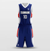Cikers Sports Basketball Uniforms Titan Blue - Customized Basketball Jersey Set Design BK160107S