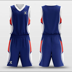Cikers Sports Basketball Uniforms Titan Blue - Customized Basketball Jersey Set Design BK160107S