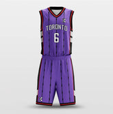 Cikers Sports Basketball Uniforms Toronto Purple - Customized Basketball Jersey Set Design