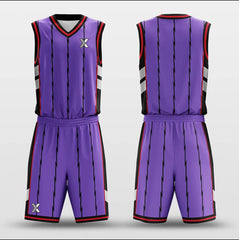 Cikers Sports Basketball Uniforms Toronto Purple - Customized Basketball Jersey Set Design