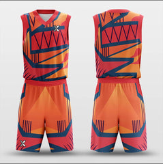 Cikers Sports Basketball Uniforms Tropic - Customized Basketball Jersey Set Design BK160127S