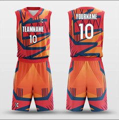 Cikers Sports Basketball Uniforms Tropic - Customized Basketball Jersey Set Design BK160127S