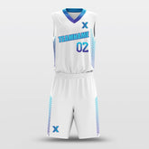 Cikers Sports Basketball Uniforms White / 2XS Braid White - Customized Basketball Jersey Set Design