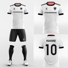 Cikers Sports Black / S Striped Trim - Sublimiation Printing Custom Soccer Kits Short Sleeve