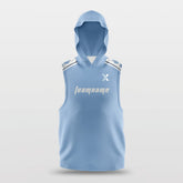 Cikers Sports Blue / S Carolina Blue - Customized Basketball Sleeveless Hoodies