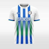 Cikers Sports blue / S Four vertical stripes - Custom Soccer Jersey for Men Sublimation