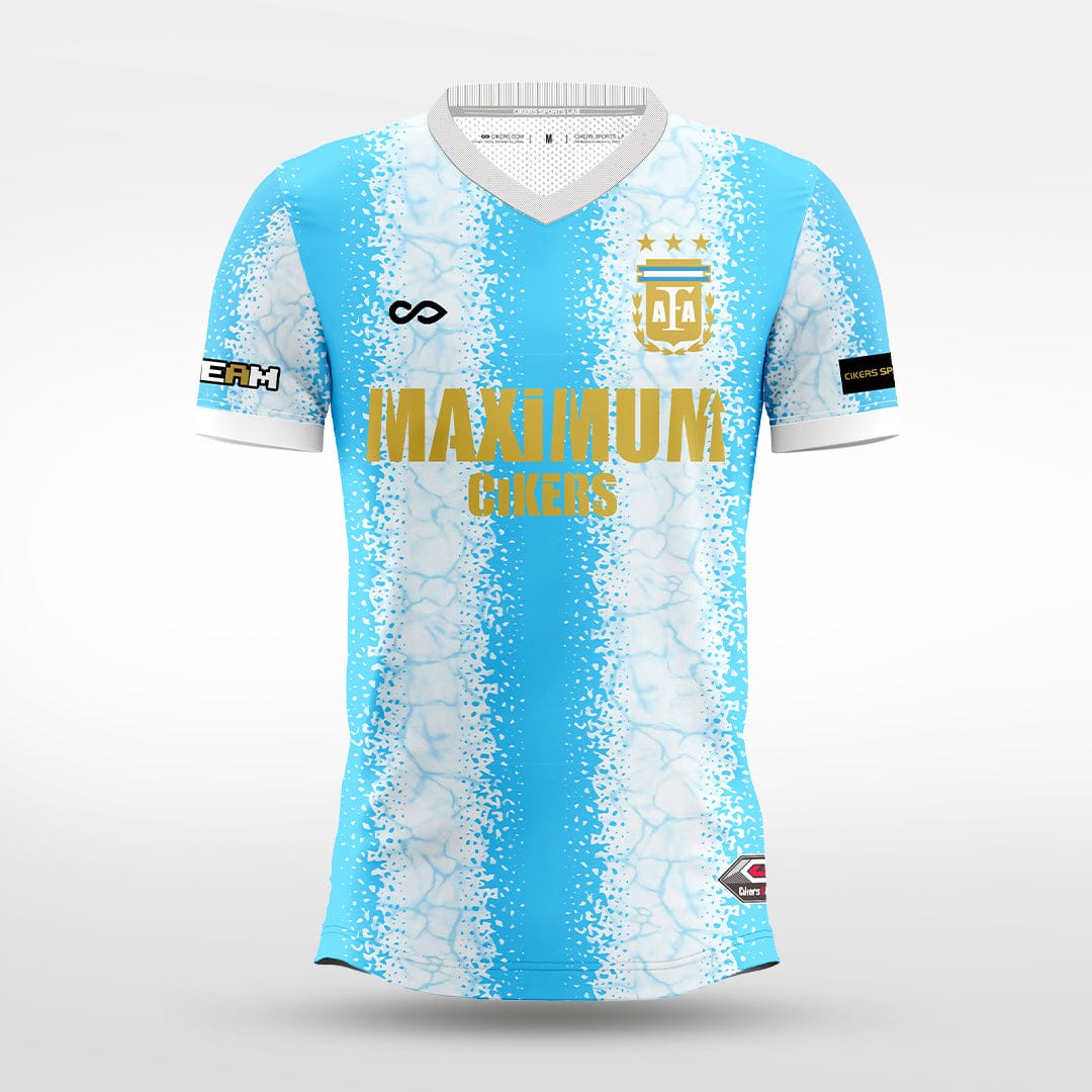 Cikers Sports blue / S Glory Emblem - Custom Soccer Jersey for Men Sublimation - WS201GYVJ3