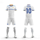 Cikers Sports Blue / S Striped Trim - Sublimiation Printing Custom Soccer Kits Short Sleeve