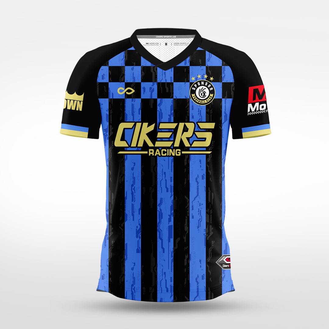 Cikers Sports blue / S Super Speed - Custom Soccer Jersey for Men Sublimation -WS201GYVR3