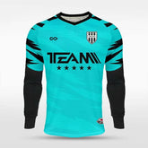 Cikers Sports Blue / S Tiger Roar - Customized Adult Goalkeeper Long Sleeve Soccer Jersey
