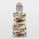 Cikers Sports Brown / S Desert - Customized Basketball Sleeveless Hoodies