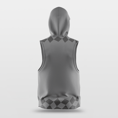 Cikers Sports Checkerboard - Customized Basketball Sleeveless Hoodies