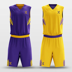 Cikers Sports Crystal - Customized Reversible Sublimated Basketball Set