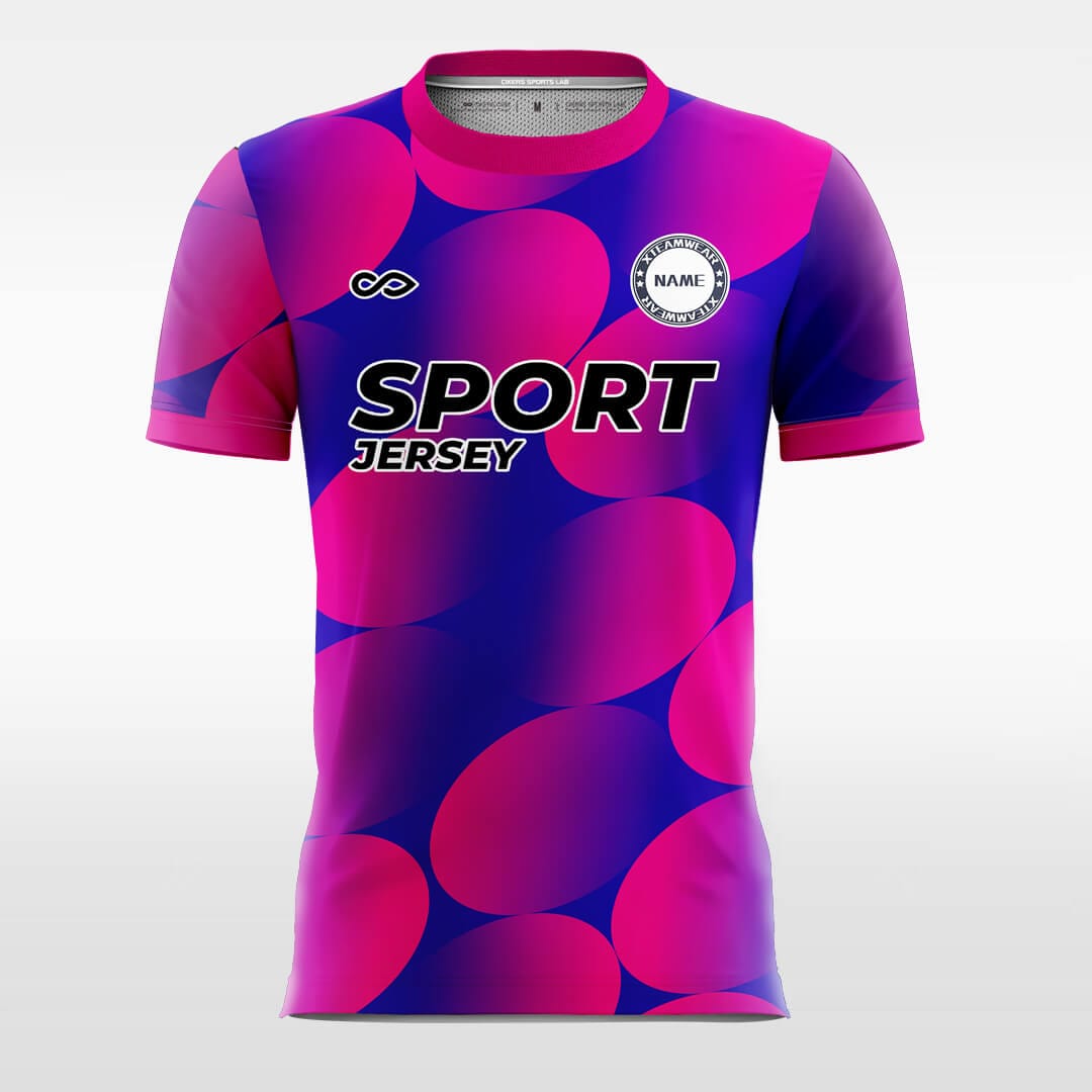 Cikers Sports Deeppink / S Round Dot - Custom Soccer Jersey for Men Sublimation