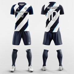 Cikers Sports Diagonal Stripes - Sublimation Custom Soccer Kits Short Sleeve