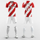 Cikers Sports Diagonal Stripes - Sublimation Custom Soccer Kits Short Sleeve