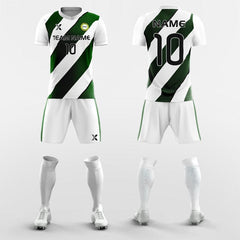 Cikers Sports Diagonal Stripes - Sublimation Custom Soccer Kits Short Sleeve