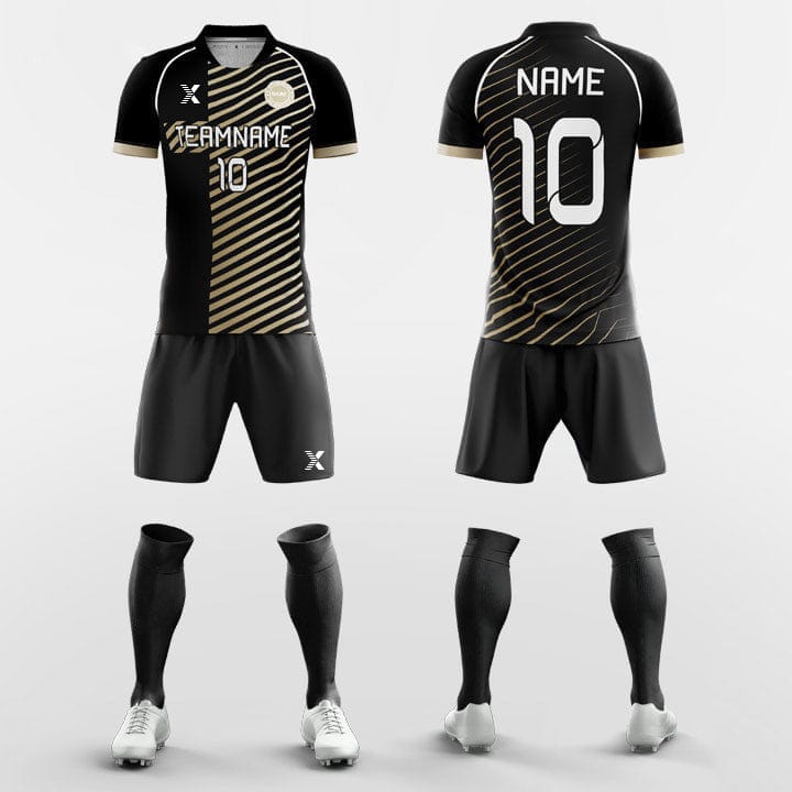 Cikers Sports Diagonal Stripes - Sublimation Custom Soccer Kits Short Sleeve