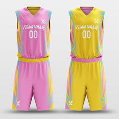 Cikers Sports Donut - Customized Kid's Reversible Sublimated Basketball Set