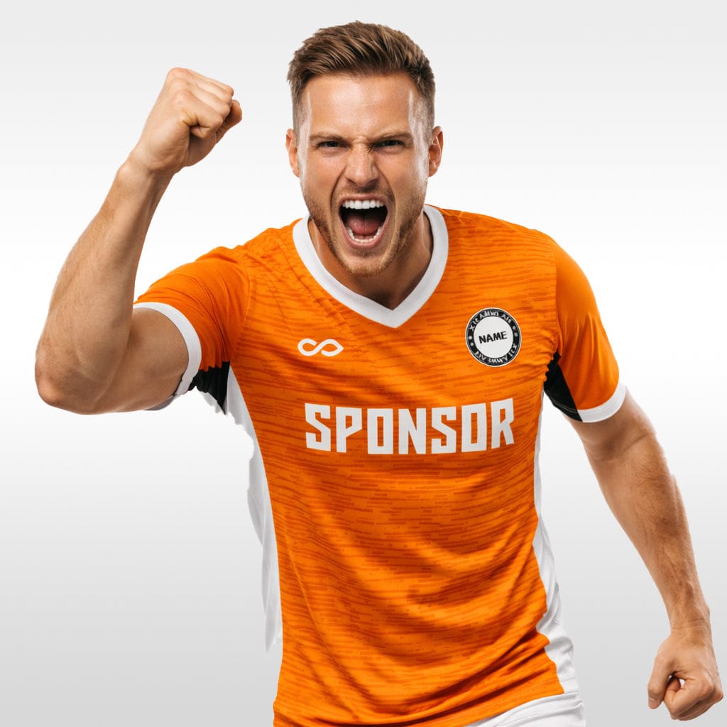 Cikers Sports Dynamic horizontal stripes - Custom Soccer Jersey for Men Sublimation