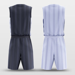 Cikers Sports England Stripe - Customized Reversible Sublimated Basketball Set