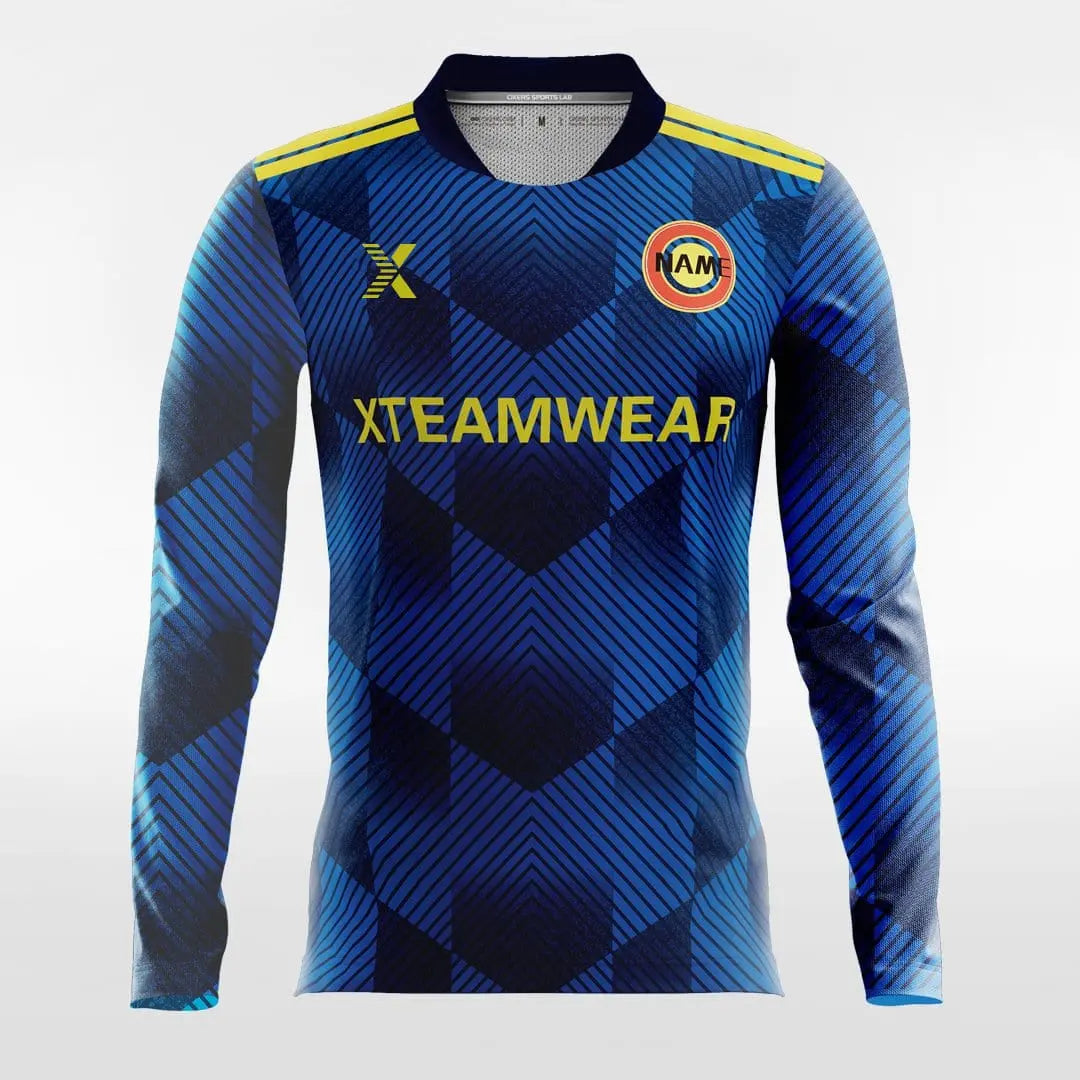 Cikers Sports Graffiti - Customized Men's Sublimated Long Sleeve Soccer Jersey