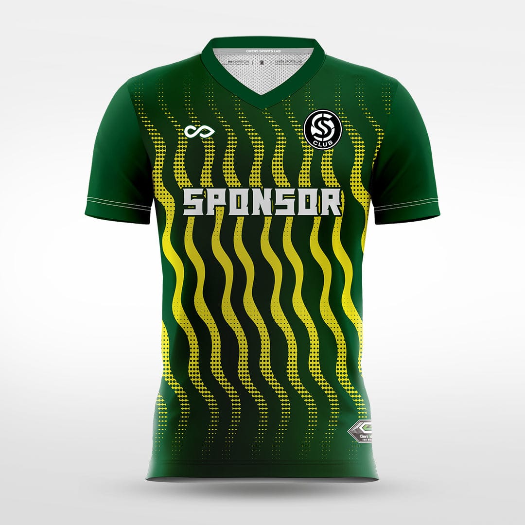 Cikers Sports green / S Rhythmic Tide - Custom Soccer Jersey for Men Sublimation - WS201GCLDZC3